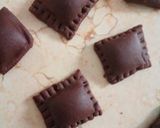 A picture of step 19 of Chocolate Ravioli with Khoya Filling.