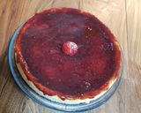 Foto del paso 9 de la receta Tarta de queso estilo "LA VIÑA" con base de galleta y mermelada de frutos del bosque