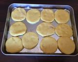 A picture of step 2 of California Farm Marzipan Filled Macaron Cookies.
