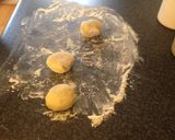 A picture of step 2 of Gnocchi with basil pesto.