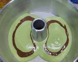 Pandan Choco Chiffon Cake langkah memasak 5 foto