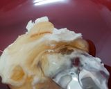 Foto del paso 1 de la receta: Queso blanco y mascarpone con un couli de caqui