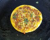 A picture of step 5 of Madurai muttai kari dosa / Madurai egg keema dosa.