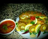 A picture of step 4 of Large intestine stuffed with semolina, minced meat, quail egg😛.