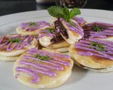 Foto langkah ke 4 dari resep Roti Bakar Coklat Taro.