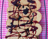 Foto del paso 2 de la receta: Tarta de flan con galletas, harina de almendras y chocolate