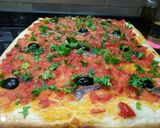 صورة لخطوة 4 من وصفة بيتزا كاري تقليدية 🍕🍕