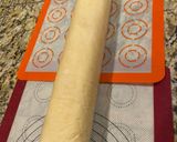 A picture of step 4 of Buche de Noel.