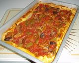 Foto del paso 12 de la receta: Masa de hojaldre con pimientos verdes, setas y tomate