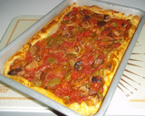 Foto del paso 12 de la receta: Masa de hojaldre con pimientos verdes, setas y tomate