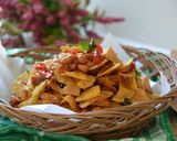 Foto langkah ke 7 dari resep Kering Kentang Pedas Manis tanpa kapur sirih.
