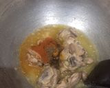 A picture of step 1 of Chicken Nehari.