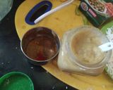 A picture of step 1 of Paneer ghotala.