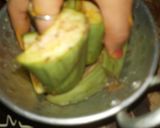 A picture of step 1 of Green brinjal fry.