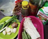 Foto langkah ke 1 dari resep Miso Ramen Topping Enoki Beef.
