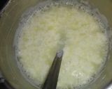 A picture of step 2 of Kesar-Elaichi Kalakand.