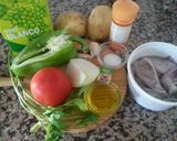 A picture of step 1 of Baby Squid Stew with Potatoes.