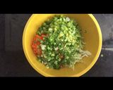 A picture of step 1 of Indonesian Vegetable Fritters (bakwan sayur).