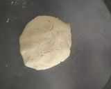 A picture of step 2 of Tri colour coconut ladu.
