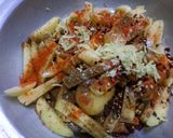 A picture of step 2 of Masala French fries.