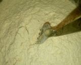 A picture of step 1 of Chocolate stuffed masa pancakes.