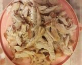 Foto del paso 1 de la receta: Tacos dorados de pierna, con tortillas de un día antes