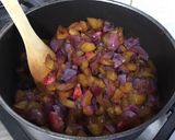 Une image de l'étape 5 de Compote de prunes d'ente et pêches de vigne.