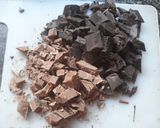 A picture of step 1 of Eggless Whole Wheat Chocolate fudge Brownie.