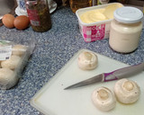 Foto del paso 2 de la receta: Quiche de espinacas 🥬bacon 🥓 y champiñones... 🍄