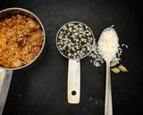 A picture of step 1 of Black Urud Dal Sweet Kanji.