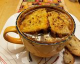 A picture of step 9 of Maggie's French Onion Soup.