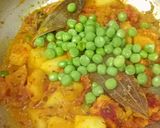A picture of step 2 of Mooli Sabzi.