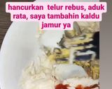 Foto langkah ke 3 dari resep Roti Panggang Mayonaise Telur keju / Cheese Egg Mayo Bread.