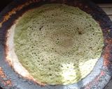 A picture of step 3 of Spinach dosa.