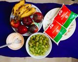 A picture of step 1 of "Fruits Custard".