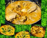 A picture of step 2 of Bihari style chicken gravy.