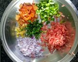 A picture of step 1 of Uttapam.