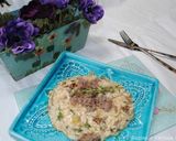 A picture of step 12 of Venison sausages risotto.