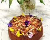 A picture of step 9 of Fig, honey and almond cake.