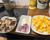 Foto del paso 1 de la receta: Costillas con calabaza y setas de cardo