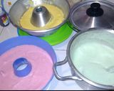 Foto langkah ke 5 dari resep Cake puding salju kukus.