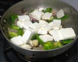 A picture of step 6 of Kadai Paneer.