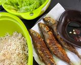 Gambar langkah 3 resipi Ikan goreng kari.