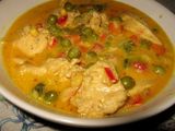Курятина з овочами під соусом каррі