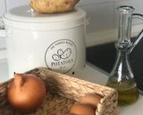 Foto del paso 1 de la receta: Tortilla de patatas sin aceite con espuma de clara de huevo