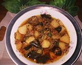 A picture of step 7 of Aloo began.
