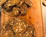 A picture of step 4 of Zucchini Eggplant No Ham Parmesan.