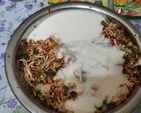A picture of step 5 of Maggi Nutrilicious Masala VEG ATTA noodles Vegetables pizza.