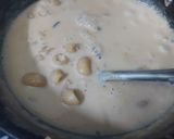 A picture of step 2 of Pasta Kheer with Nolen Gur.