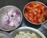 A picture of step 2 of Baingan bartha stuffed bread.